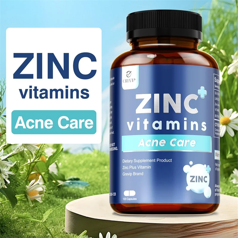 

Zinc Capsules - High Potency, Supports Bone, Muscle and Nervous System Health, Promotes Cell Growth, and Enhances Immunity