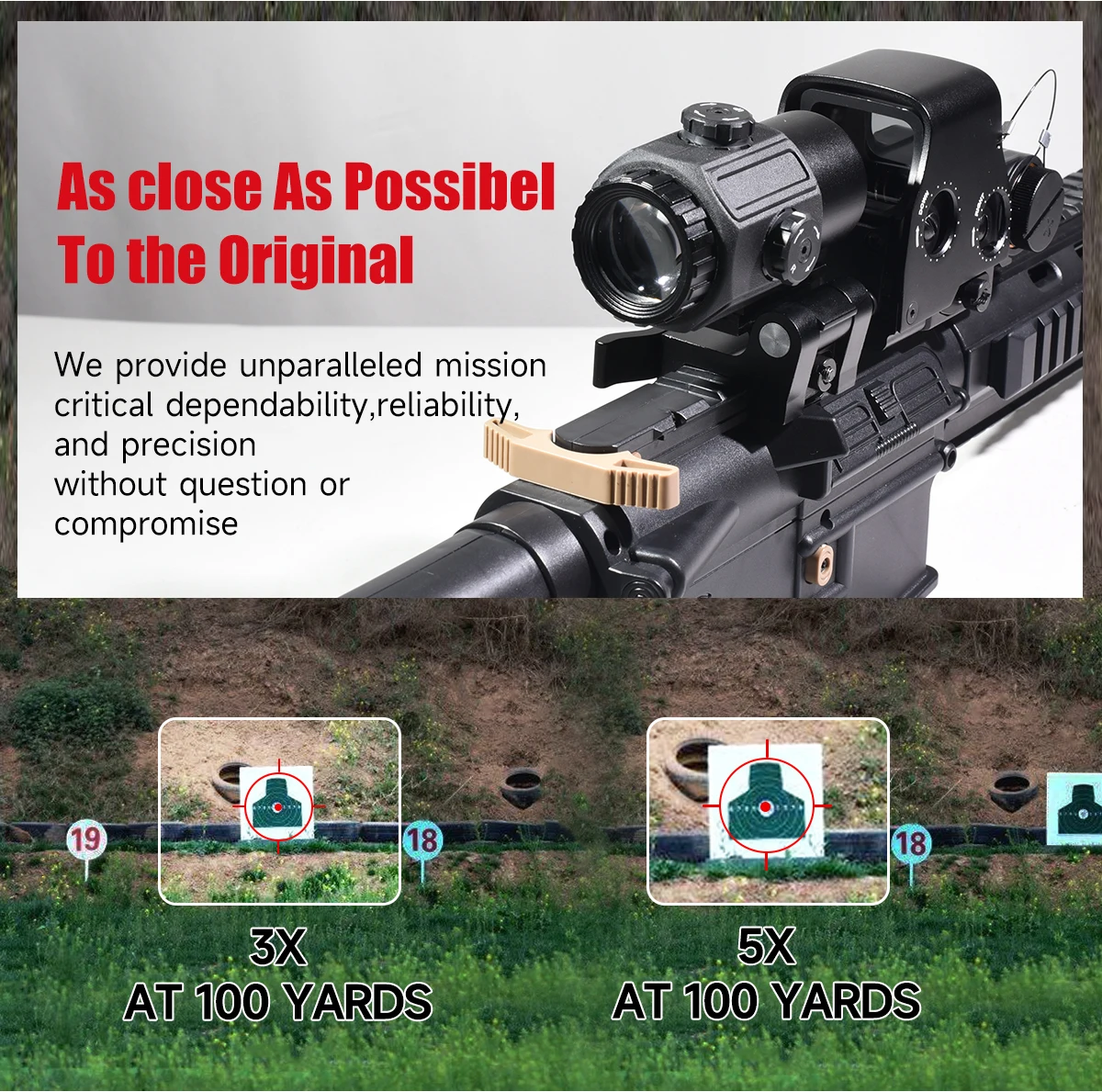 558 المجسم ميزاء ريد دوت البصر الادسنس نطاقات G33/G43 3X G45 5X المكبر معدات الصيد ث/20 مللي متر السكك الحديدية جبل و QD رافعة