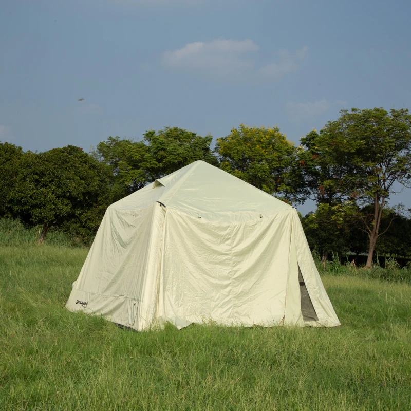 

Portablef 4 Season Inflatable Tent For 4-8 Persons Easy Setup Waterproof Windproof Self-Supporting PVC & Oxford Fabric Air Pump