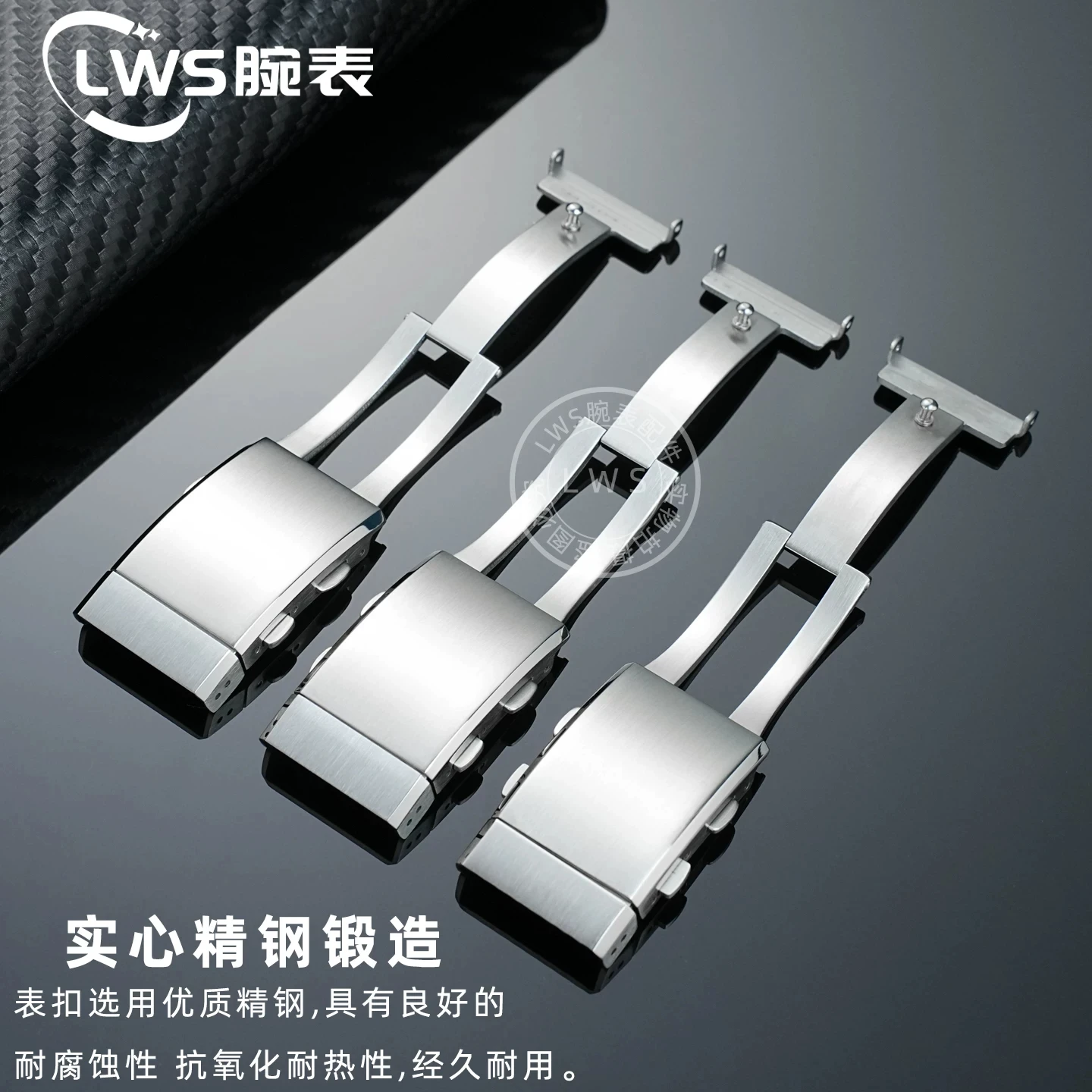 Silicone Watch Strap With Fine Tuning Pull Tab Buckle For MIDO Navigator M026 Stainless Steel Clasp Watch Accessories