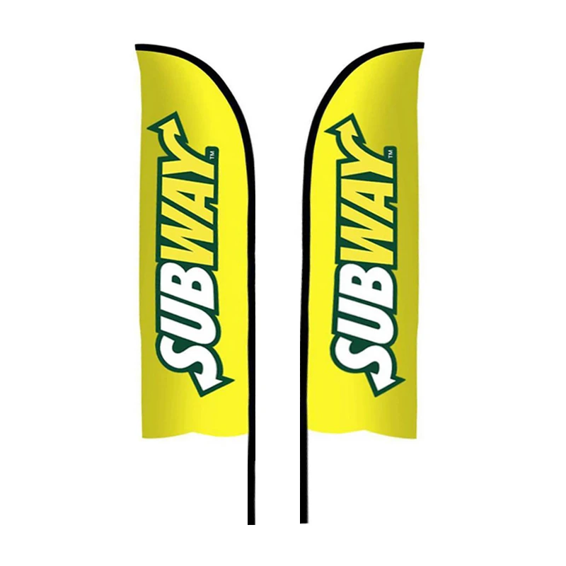 Promotional Usage Advertising Exhibition Event Custom Beach Flag And Banners Outdoor Feather Flag Cheap Promotion Wind Flag