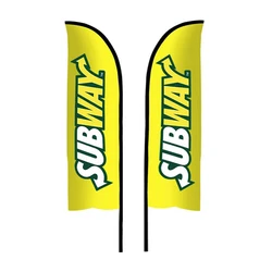 Promotional Usage Advertising Exhibition Event Custom Beach Flag And Banners Outdoor Feather Flag Cheap Promotion Wind Flag