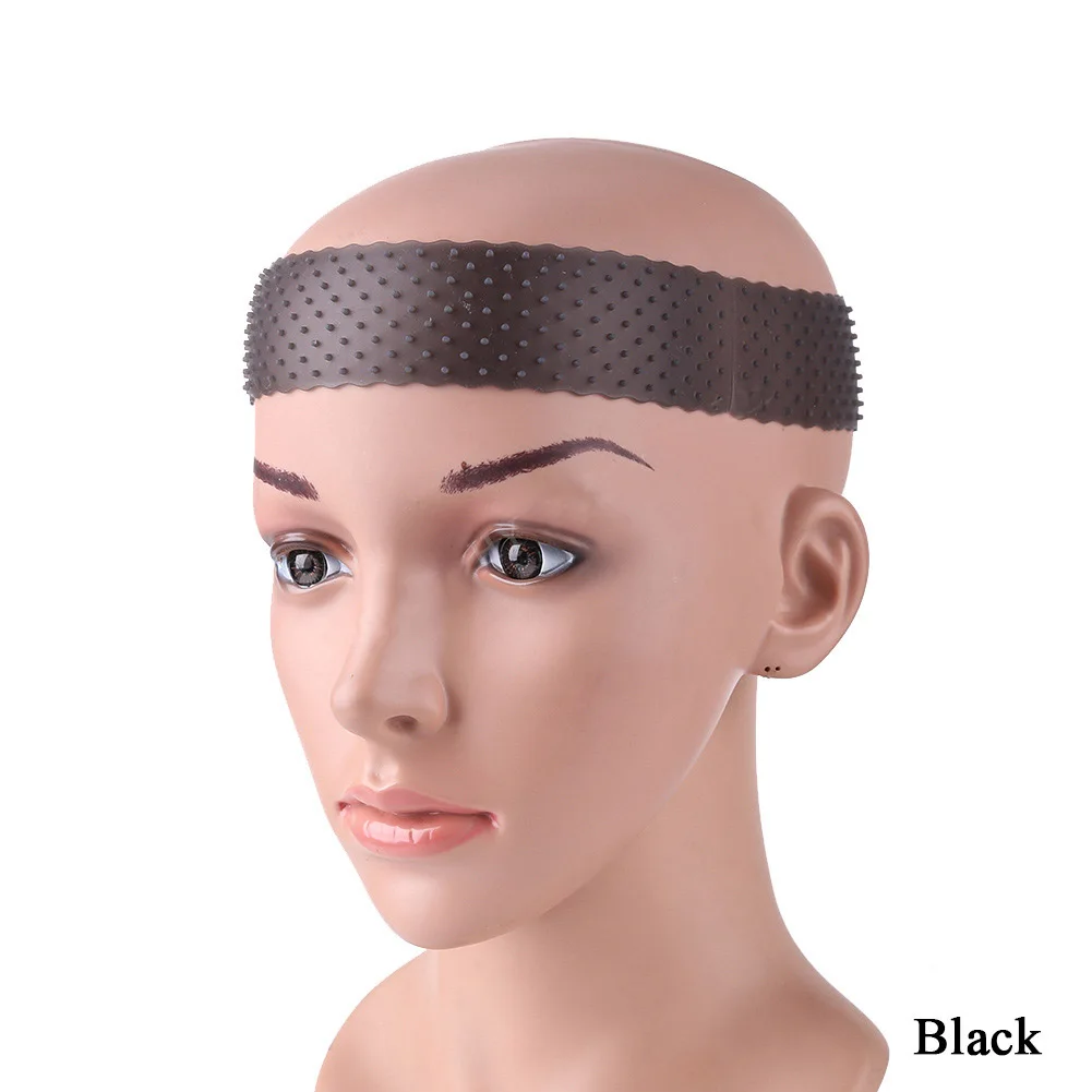Silicone Wig Hair Band Anti-Slip Anti-Shedding Running Antiperspirant Hair Band Fitness Yoga Headband Elastic Head Cover image 5