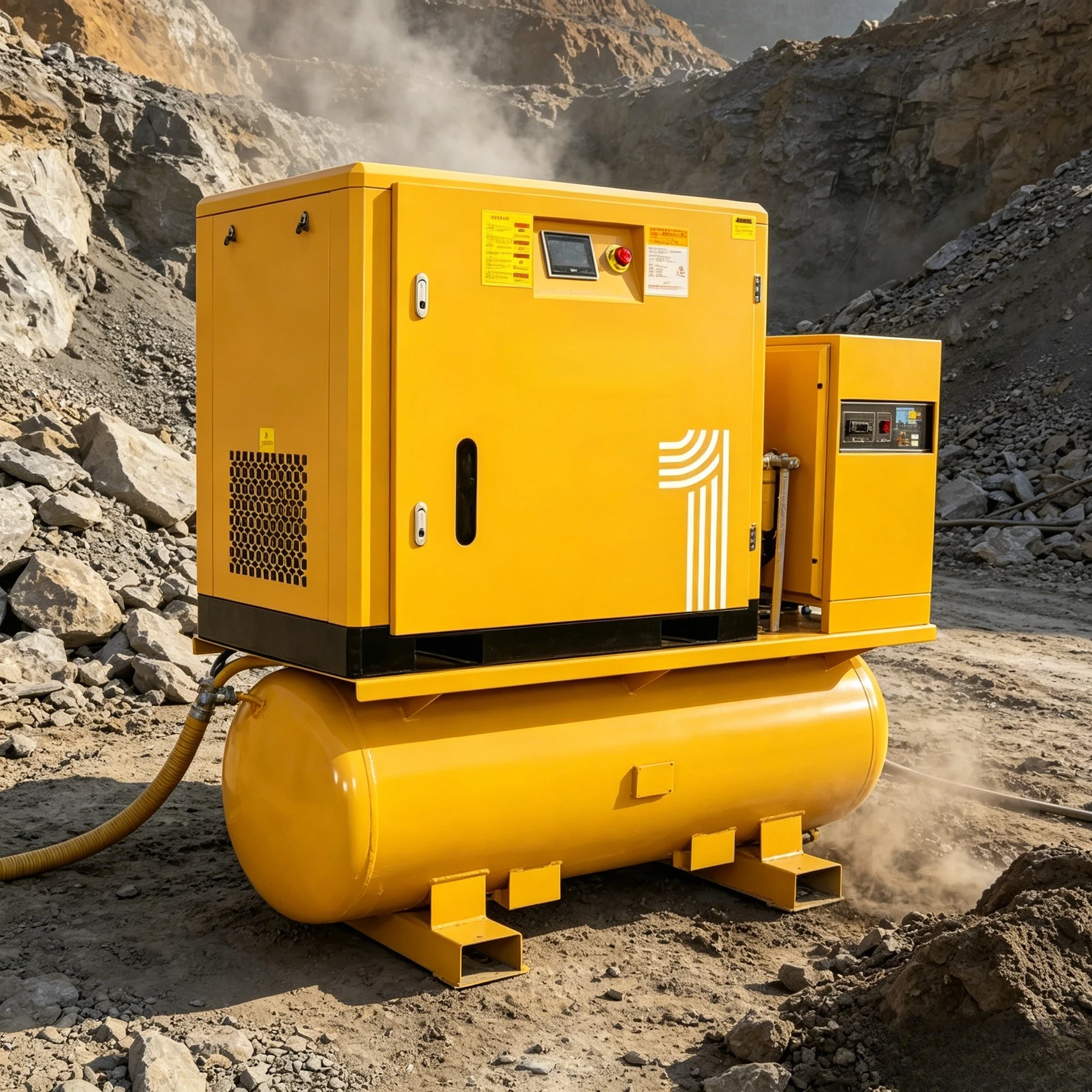 Customized Original Factory 16bar 15 Kw 20 Hp Laser Cutting Rotary Screw Combined Air Compressor with Air Dryer