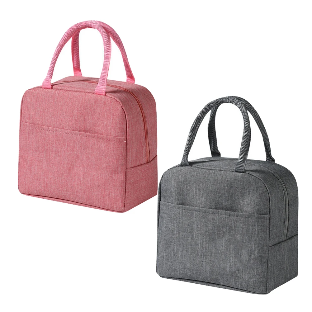 

2 Pcs Cartoon Waterproof Handheld Insulation Bag Work Aluminum Foil School Lunch