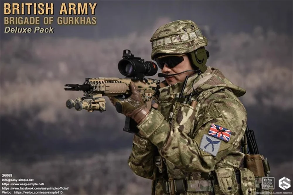 

1/6 EASY&SIMPLE ES 26068 The British Soldier Doll Special Mission Operation Unit Full Set Moveable Action Figure Gift In Stock