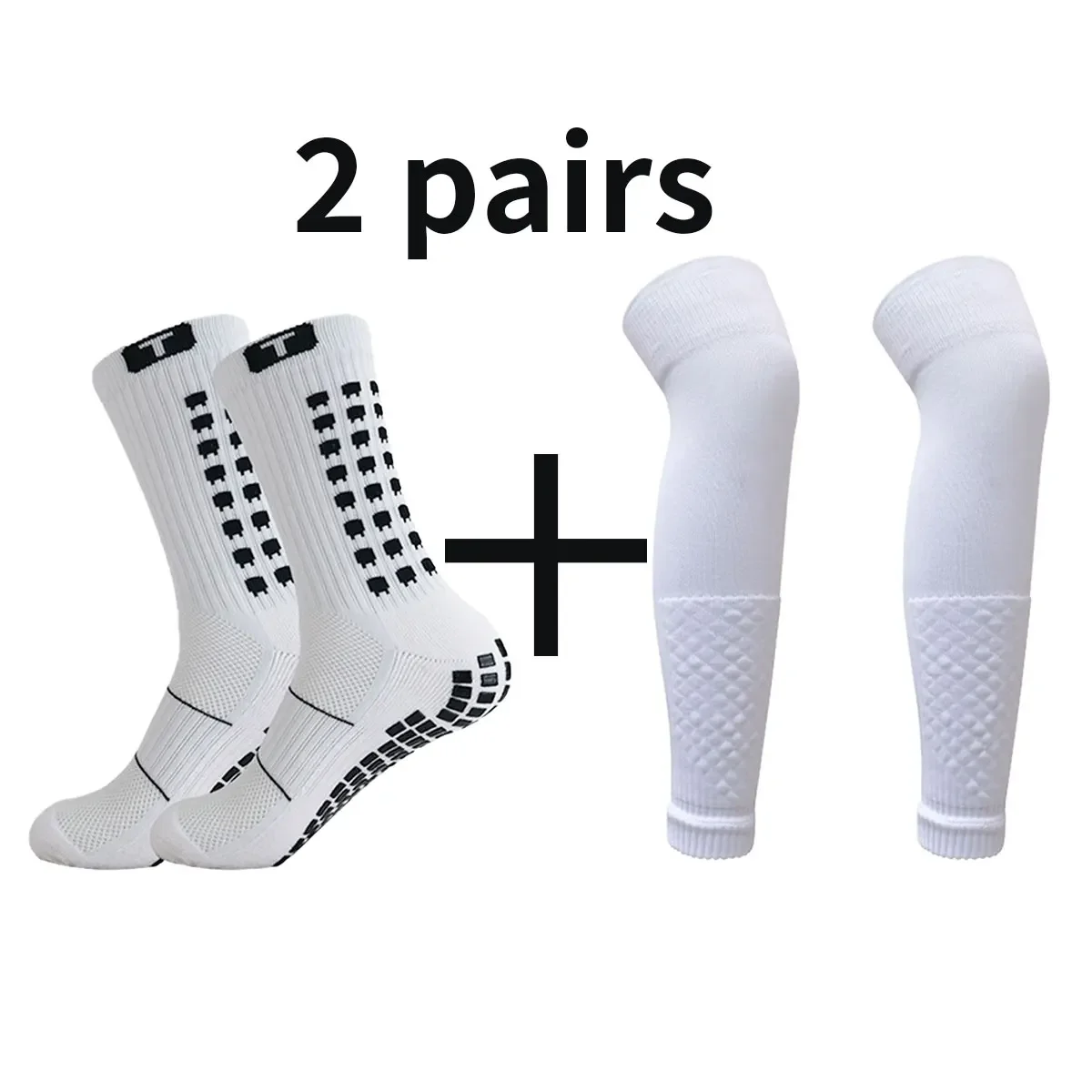 2 pairs of new anti slip tape design for football socks, mid calf anti slip football sports bicycle sports socks, 2 pairs