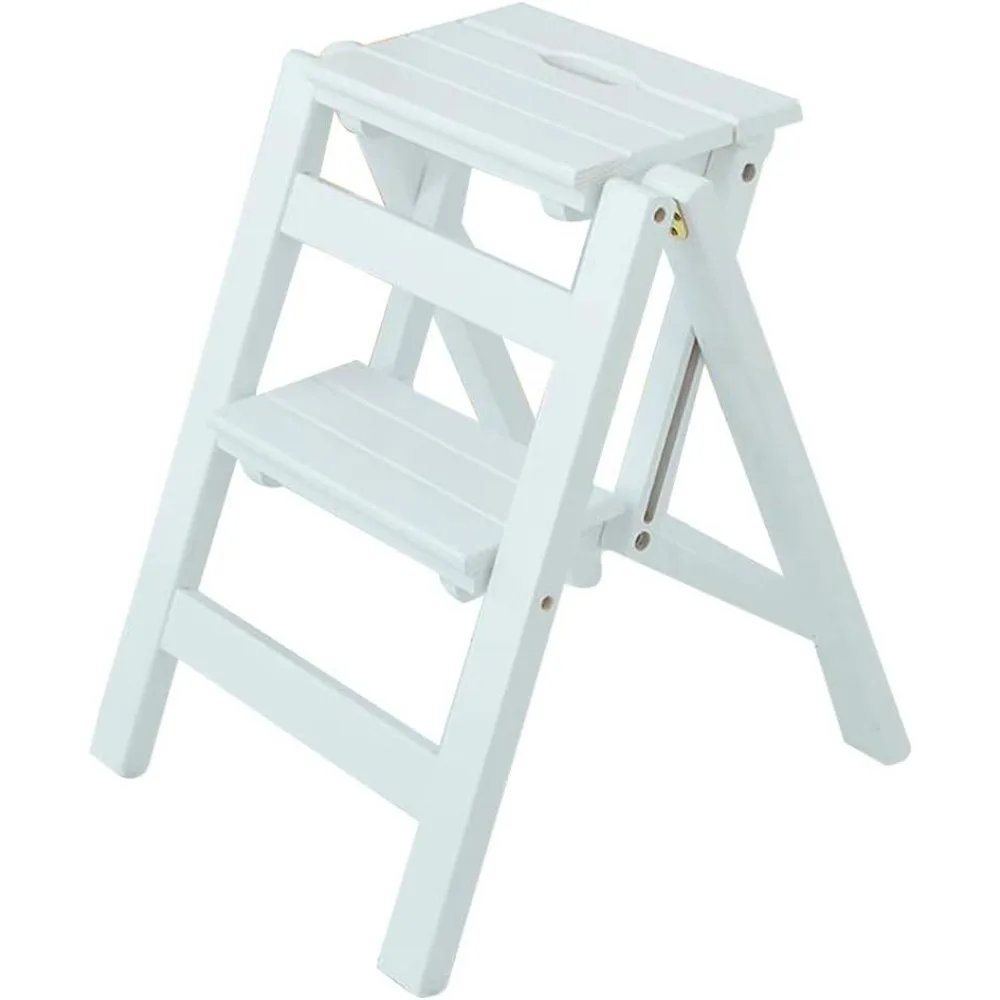 

Multifunction 2 Step Ladder Stool,Portable Shoe Bench Flower Stand Rack,Wide Pedal Staircase Chairs Seat,for Adults and Kids,4 C