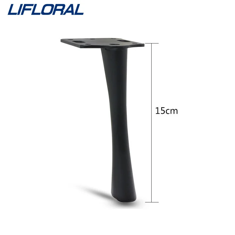 4PCS 15cm Hardware Fittings Metal Furniture Legs Cabinet Feet Silver Dresser Bathroom Cabinet TV Stand Sofa Coffee Table Legs