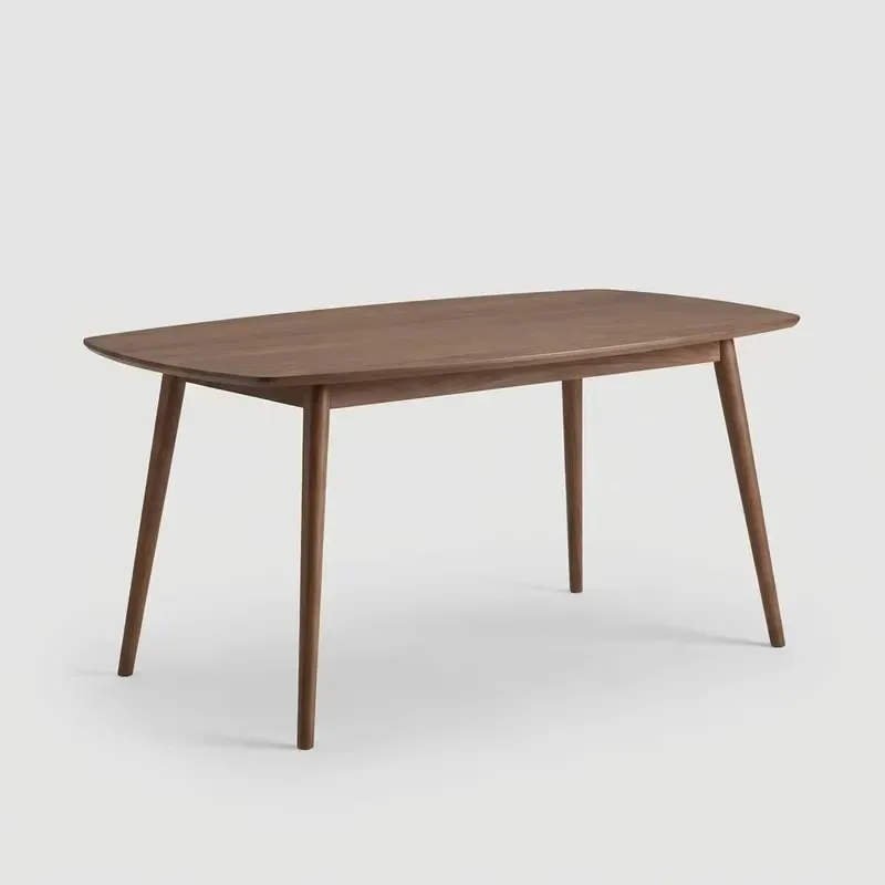 Medieval modern style solid wood environmentally friendly and durable dining table, suitable for villa living room