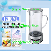 220V 1.2L Household Hypochlorous Acid Water Making Machine Disinfection Sterilizing Water Maker Bottles