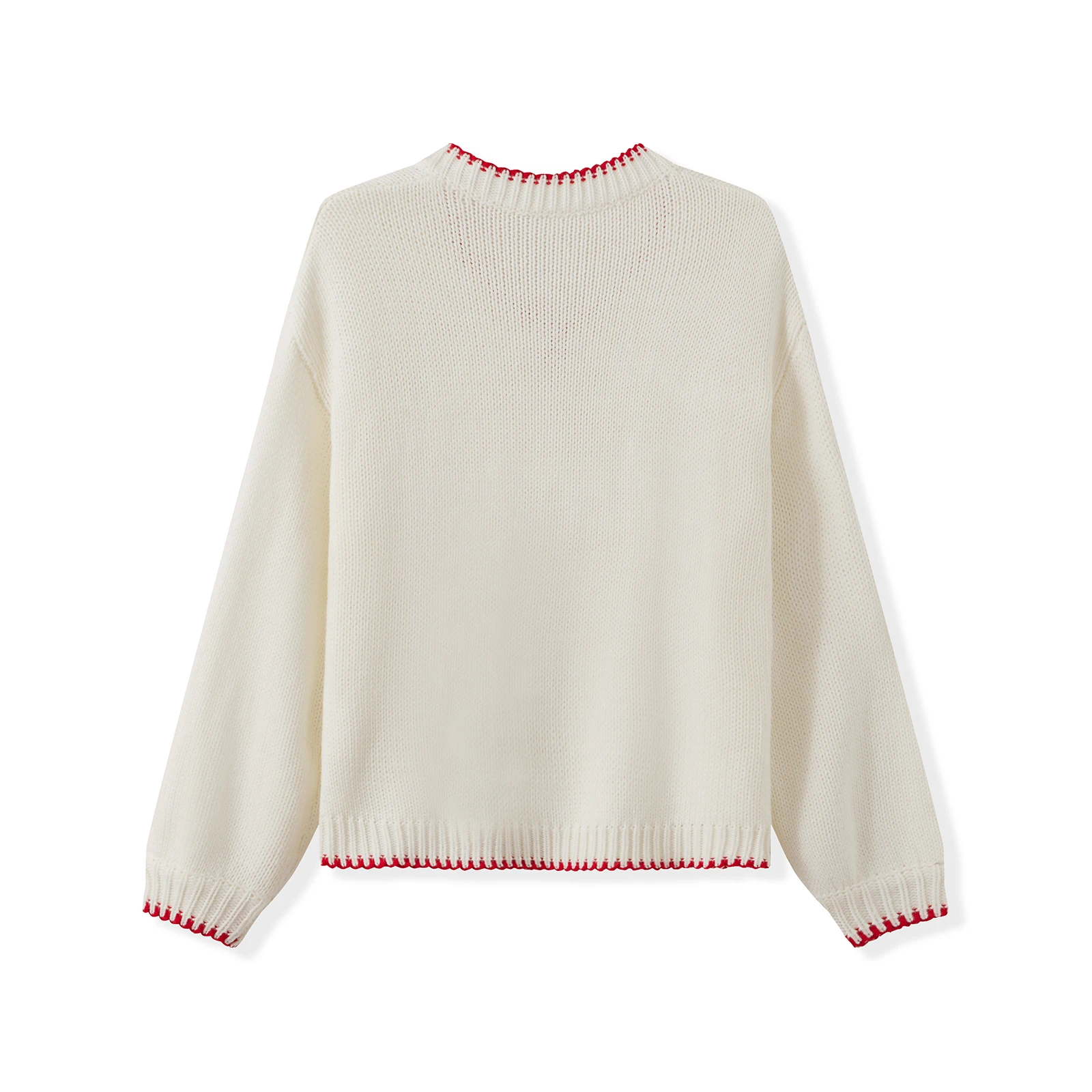 

Вязаный свитер для женщин, модные повседневные свободные топы с v-образным вырезом контрастного цвета и длинными рукавами