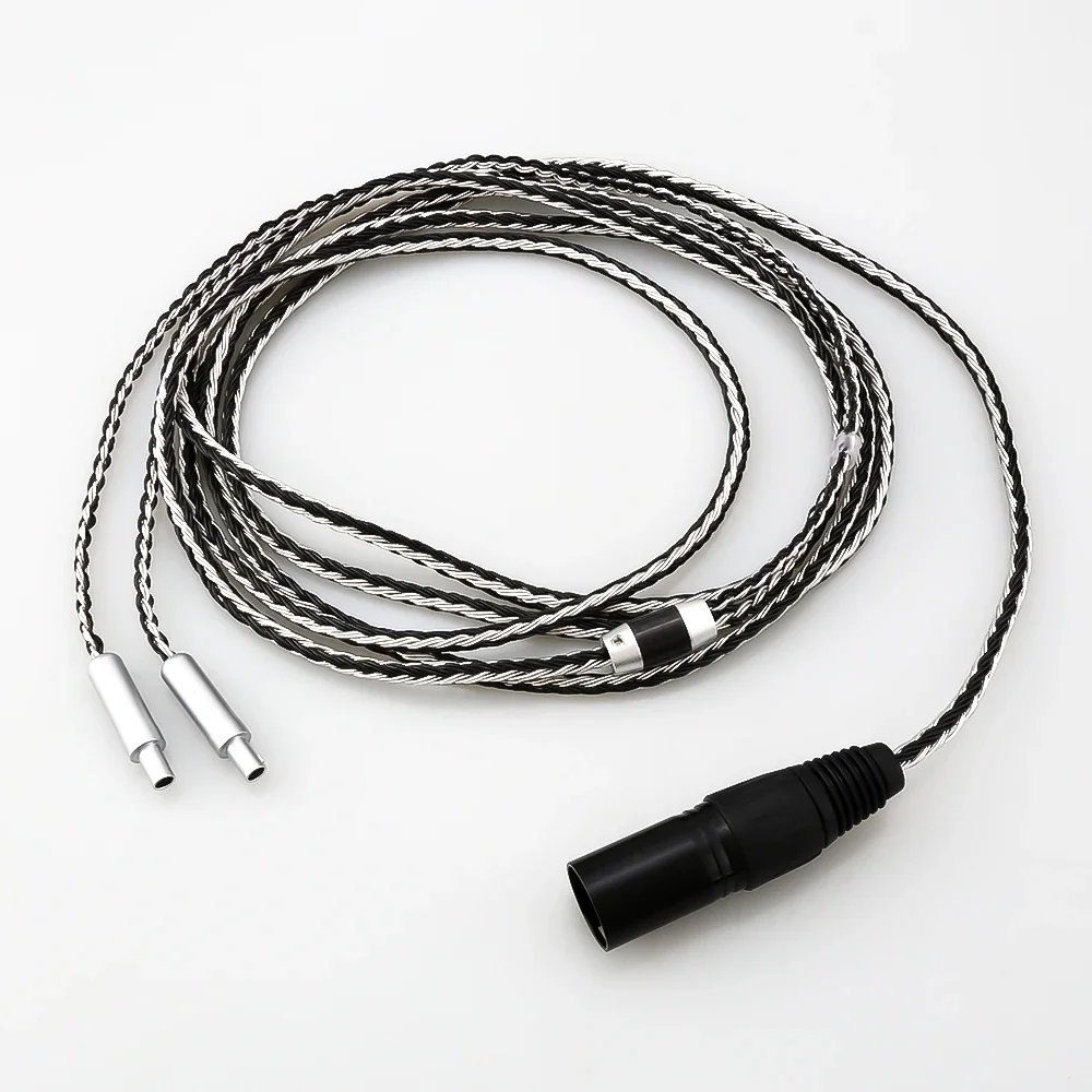 HiFi 4 Pin XLR 4.4mm 2.5mm 3.5mm 6.35mm Jack 16 Cores to Headphone Earphone Cable For HD 800 S HD800 HD800S HD820 HD820S