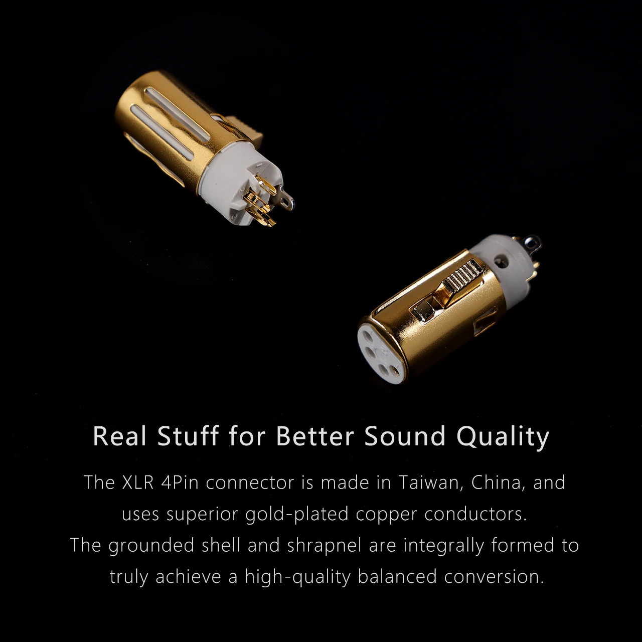 DD HIFI XLR44C Ausgewogene XLR 4Pin zu 4,4mm Adapter Anzupassen Traditionellen XLR 4Pin Kopfhörer Kabel zu 4,4mm Beendet geräte – Detail 3