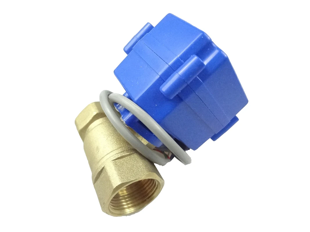 

motorized valve brass, G3/4" DN20, 2 way, CR05, electrical valve, motorized ball valve