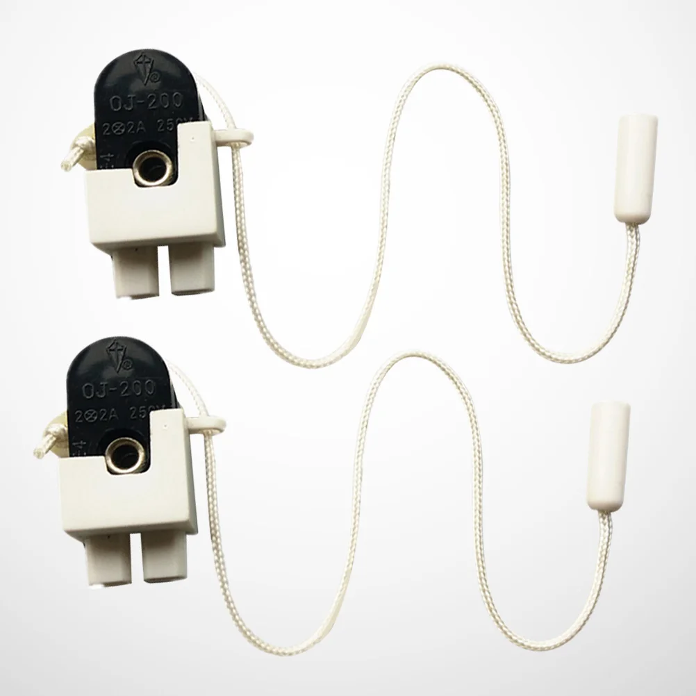 

2 Pcs Ceiling Light Pull Lamp Accessories Wall Lights Simple Wire Cord-operated Switch