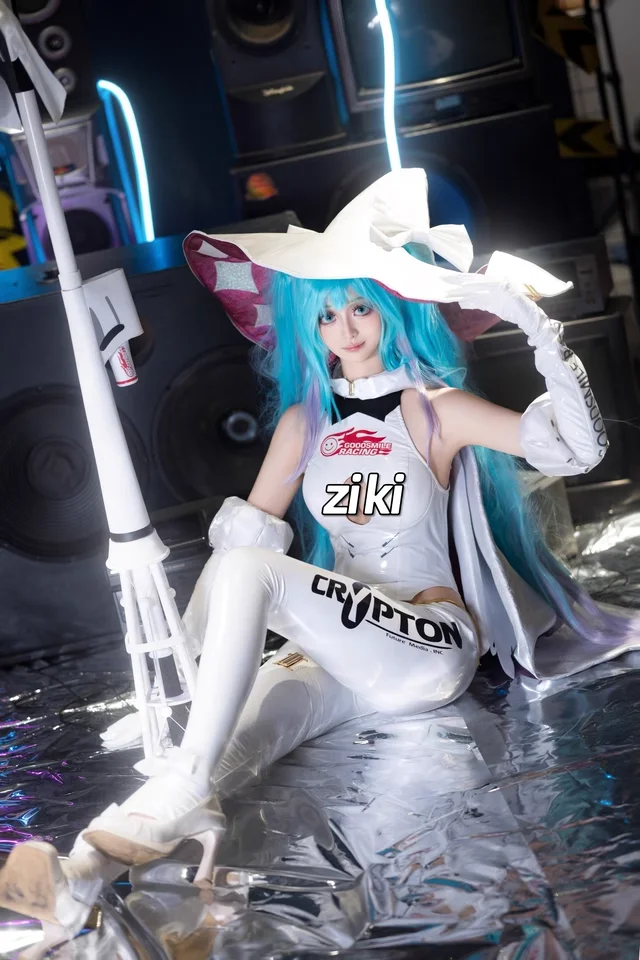 2024 New Props Microphone Cane  Props Racing Miku Cosplay Props for  Halloween Christmas Fancy Party