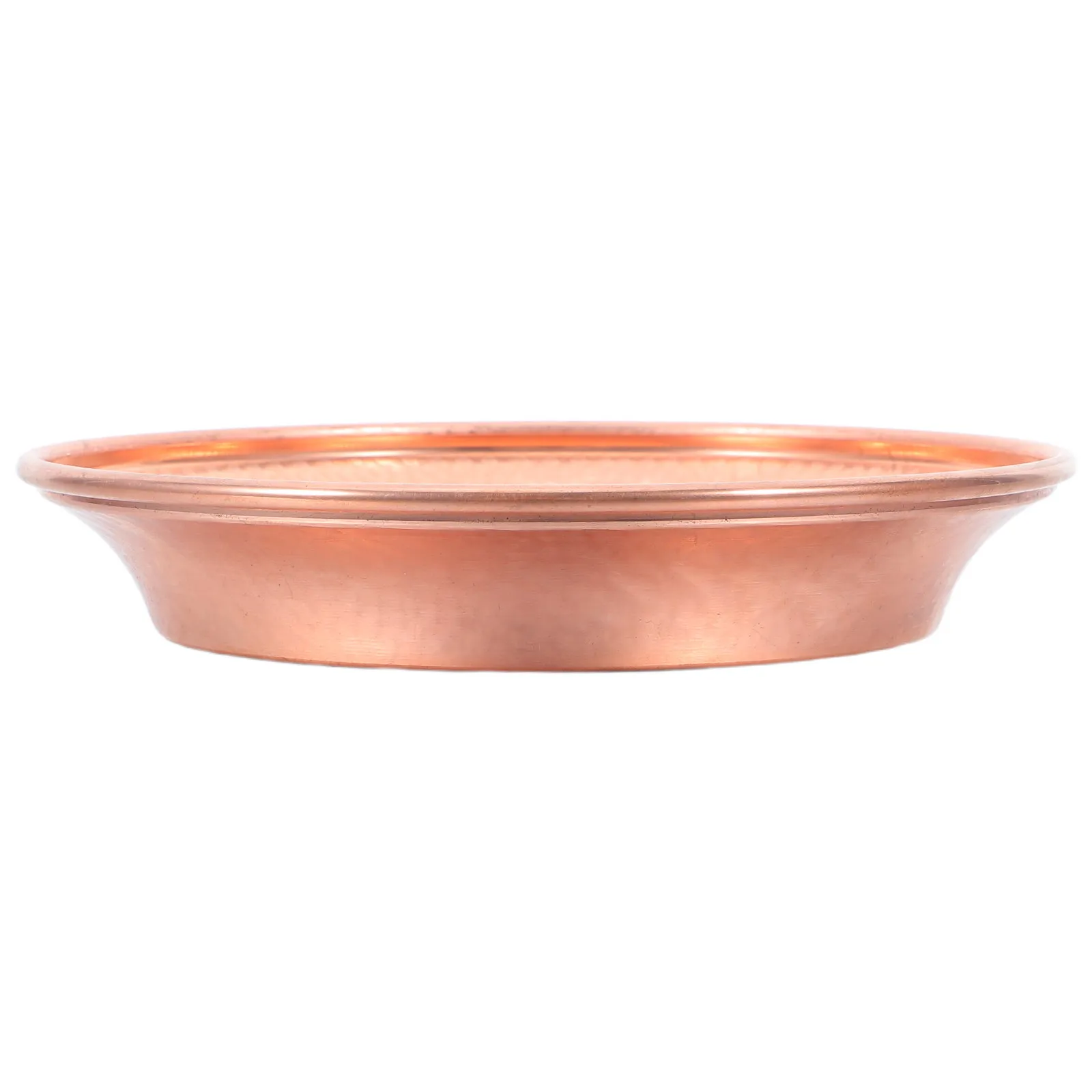 Hand-Hammered Copper Cat Bowl 6 Inch Stable Tip Proof Pet Food Water Dish Decorative Home Accessory Luxury Hammered Metal Bowl