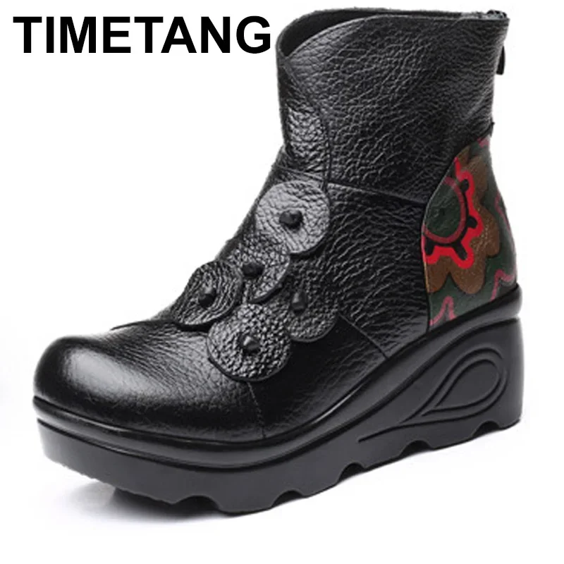 

Size 35-41 2024 New Ankle Women's Boots Winter Embroidery Shoes Woman Outdoor Western Heels Female Boot