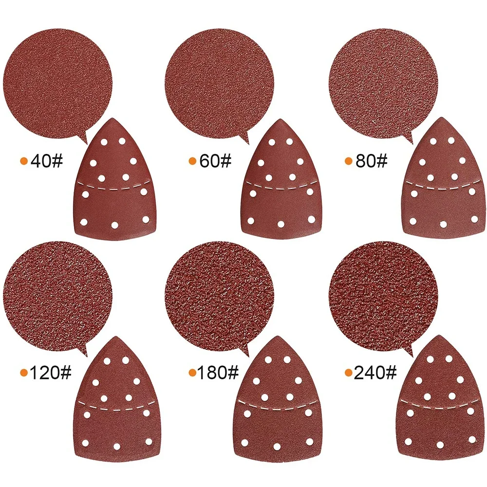 25 Pcs 105X150mm Mouse Sanding Sheets Triangle Sanding Paper Orbital Sander Detail Pads Sandpaper Abrasive Paper for Polishing