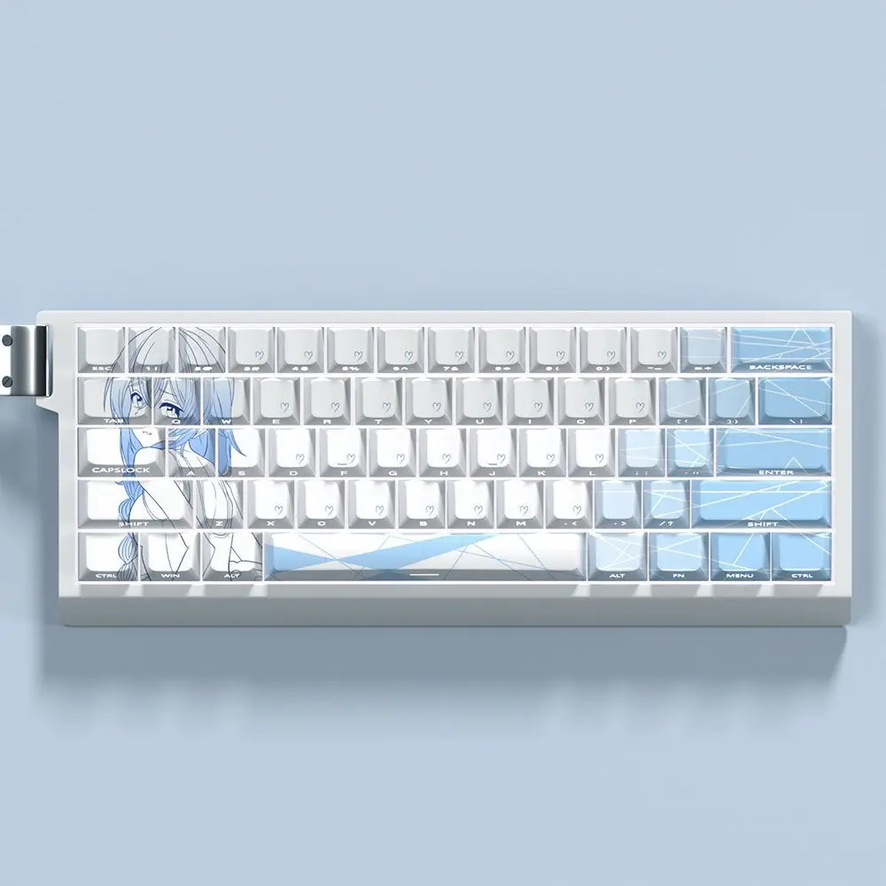 Roxy Keycaps Cherry Profile PBT 5-sided Dye-Sub Japanese Keycaps Creative Cool Anime Roxy Migurdia Greyrat Keycap Wooting MAD 68