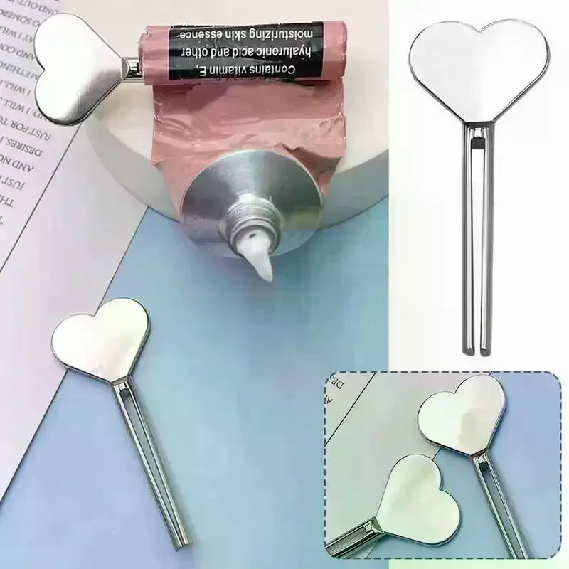/TPz/Tube Press Clamp Lazy Manual Rotating Metal Toothpaste Squeezer For Cosmetic Skincare Hand Lotion Hair Dye Paste 1Pcs