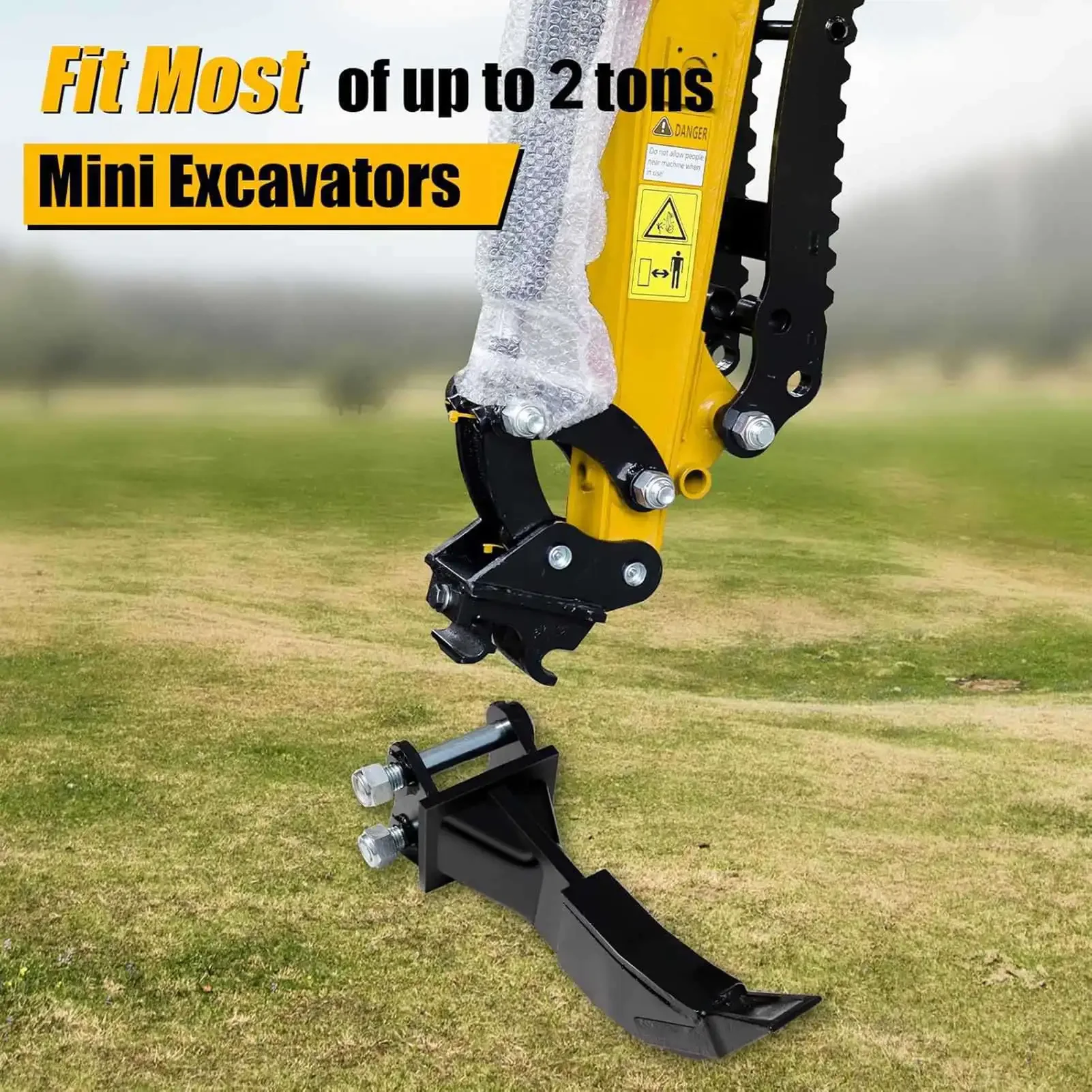 Excavator Quick Coupler Portable Practical Alloy Steel Excavator Attachment Quick Connector Labor Saving for Mini Excavators