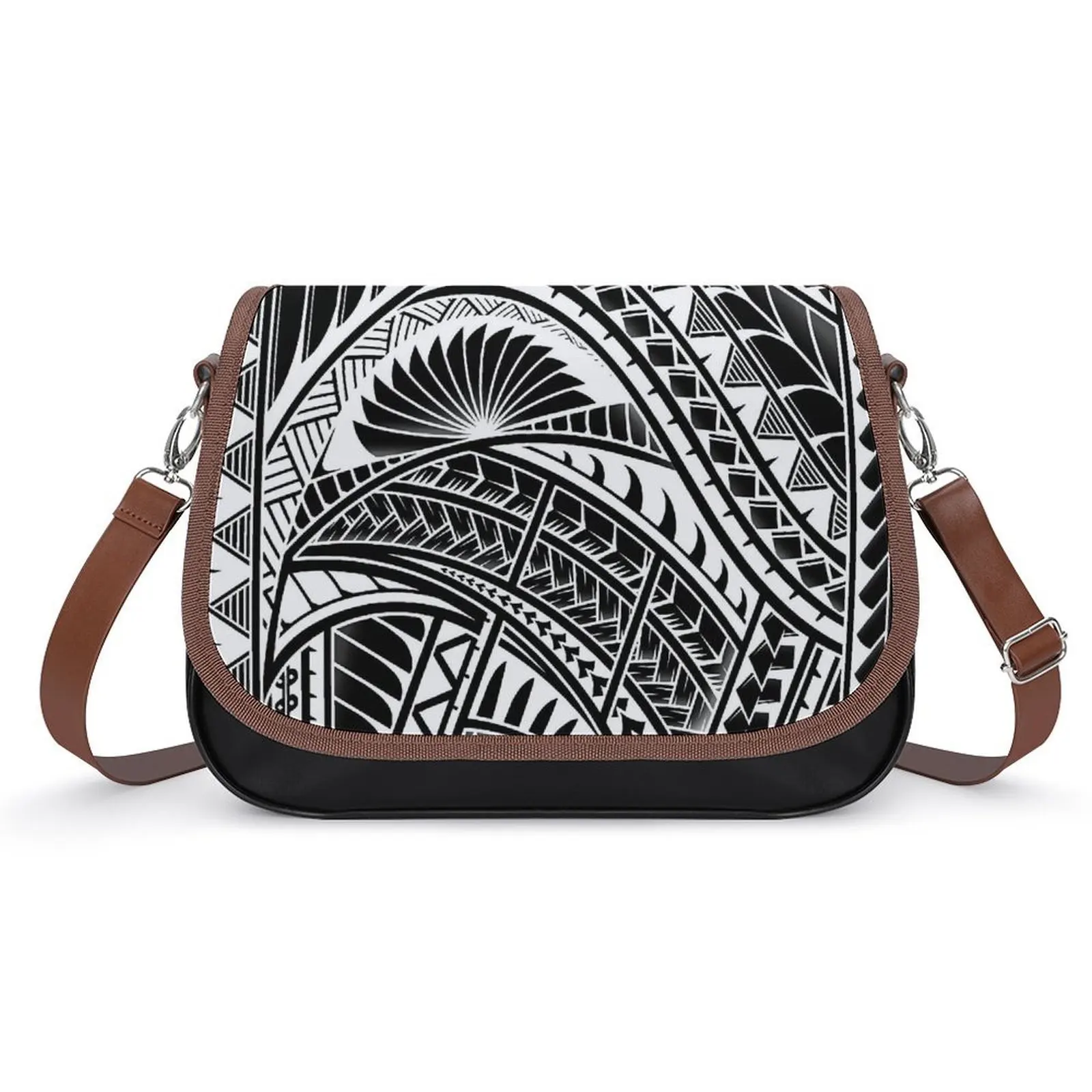 

Samoan Single-Shoulder Bag, High-Quality And Personalized Women'S Bag Polynesian Custom Crossbody Bag Pattern Pacific Islands