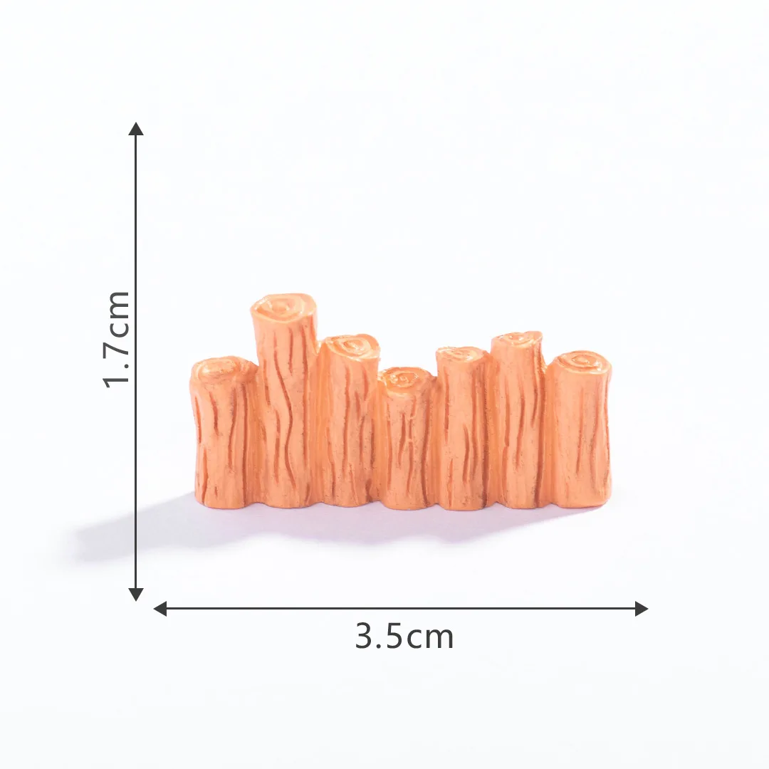 Mini Resin Fence Model DIY Garden Sand Table Layout Materials Micro Landscape Decorations Diorama Accessories 10pcs/lot
