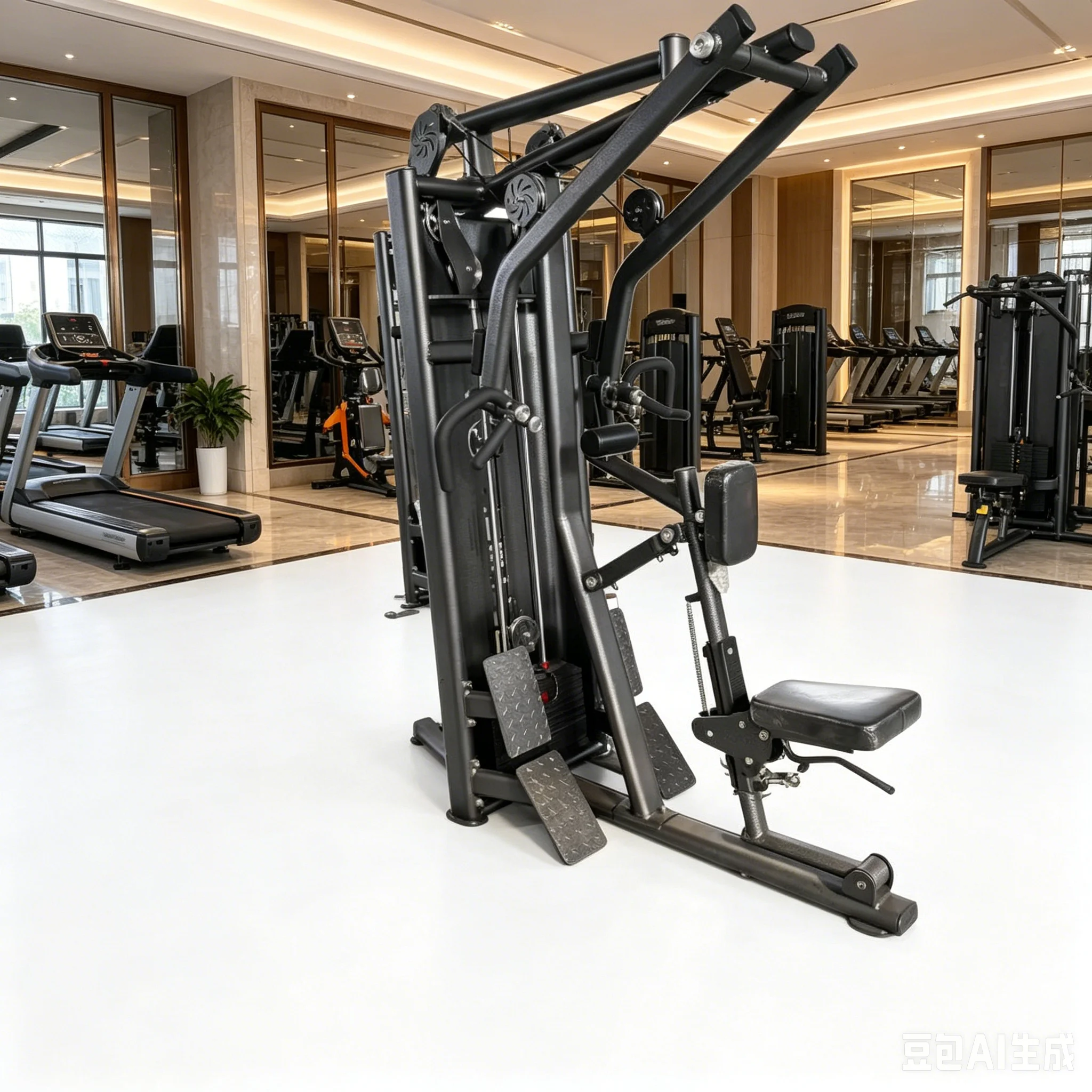 Factory Price Commercial Steel Gym Strength Equipment Multi-Function Adjustable Handle Lat Pulldown Machine Back Arms Training