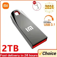 XIAOMI Metal USB Flash Drive 2TB Large Capacity Portable Pendrive USB 3.0 High-Speed File Transfer Waterproof U Disk USB Memory