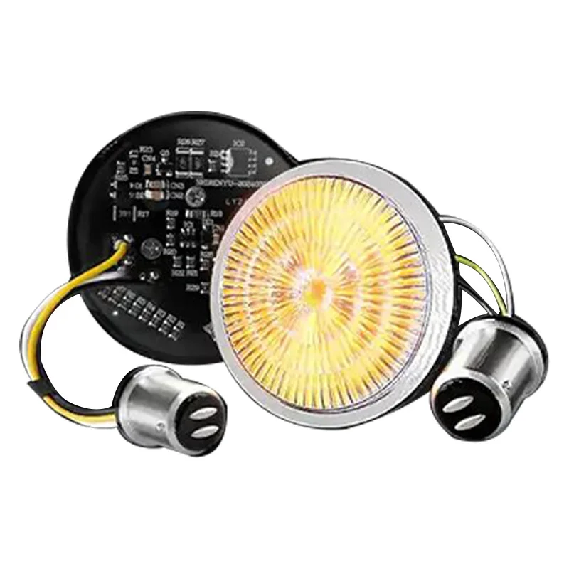 1157 Led-Richtingaanwijzer Front-Lopend Licht 2 "Bullet-Stijl Voor Touring Road King Street Electra Glijd 1997-2024