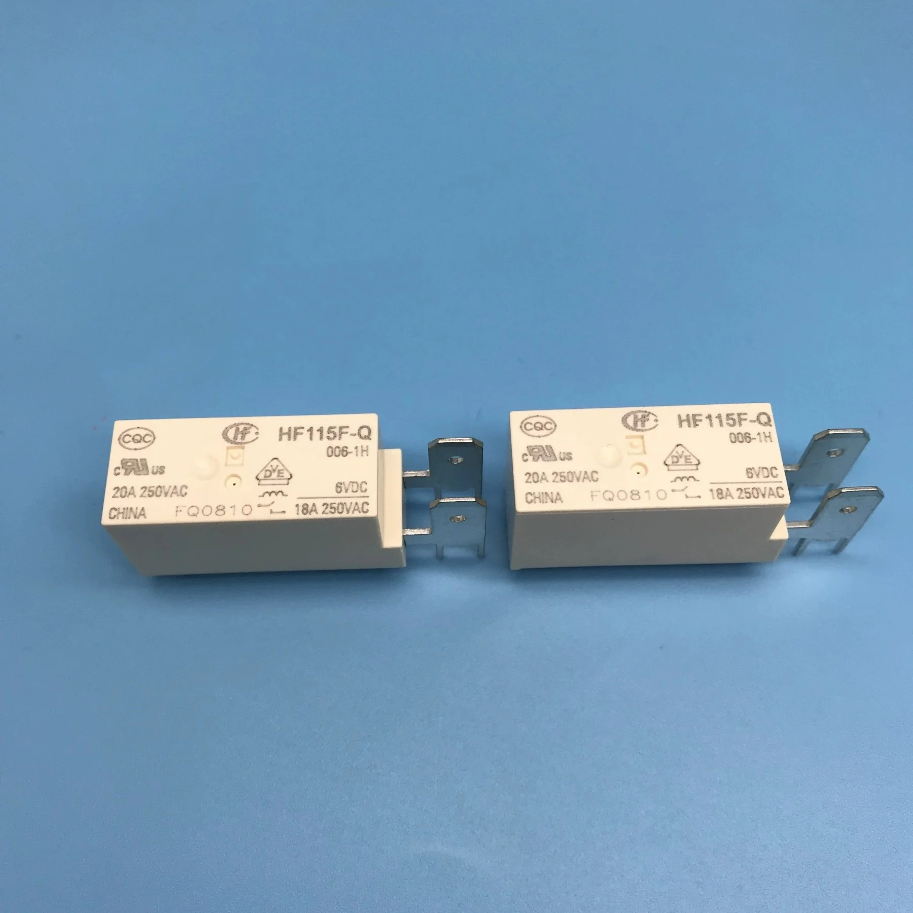 Hongfa Relay HF115F-Q-006-1H One set of normally open 20A250VAC vertical structure coils 6VDC