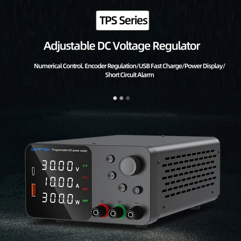 TPS305/TPS3010 Upgrade Battery Charging Adjustable DC Power Supply Optional Output Switch Quick Charging TPS series