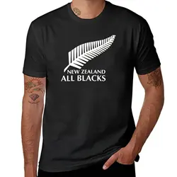 Toda a camiseta preta do rugby para homens, roupa do anime, t-shirt, tops bonitos