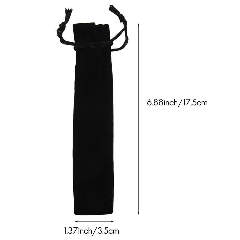 Черный Бархатный Чехол для ручки, 50 шт.