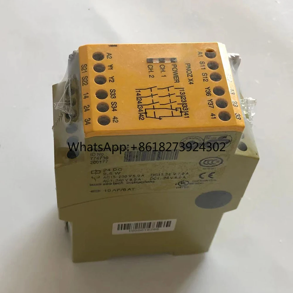 

Brand New For pilz PILZ PNOZ X4 774730 24VDC Safety Relay Control Module