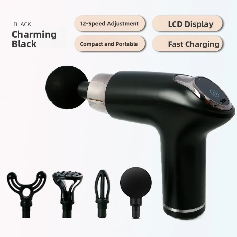 

Портативный фитнес-пистолет для расслабления мышц, фасциальный пистолет Ne-массажер, высокочастотный двигатель Bru, вес около 2 кг, другие материалы