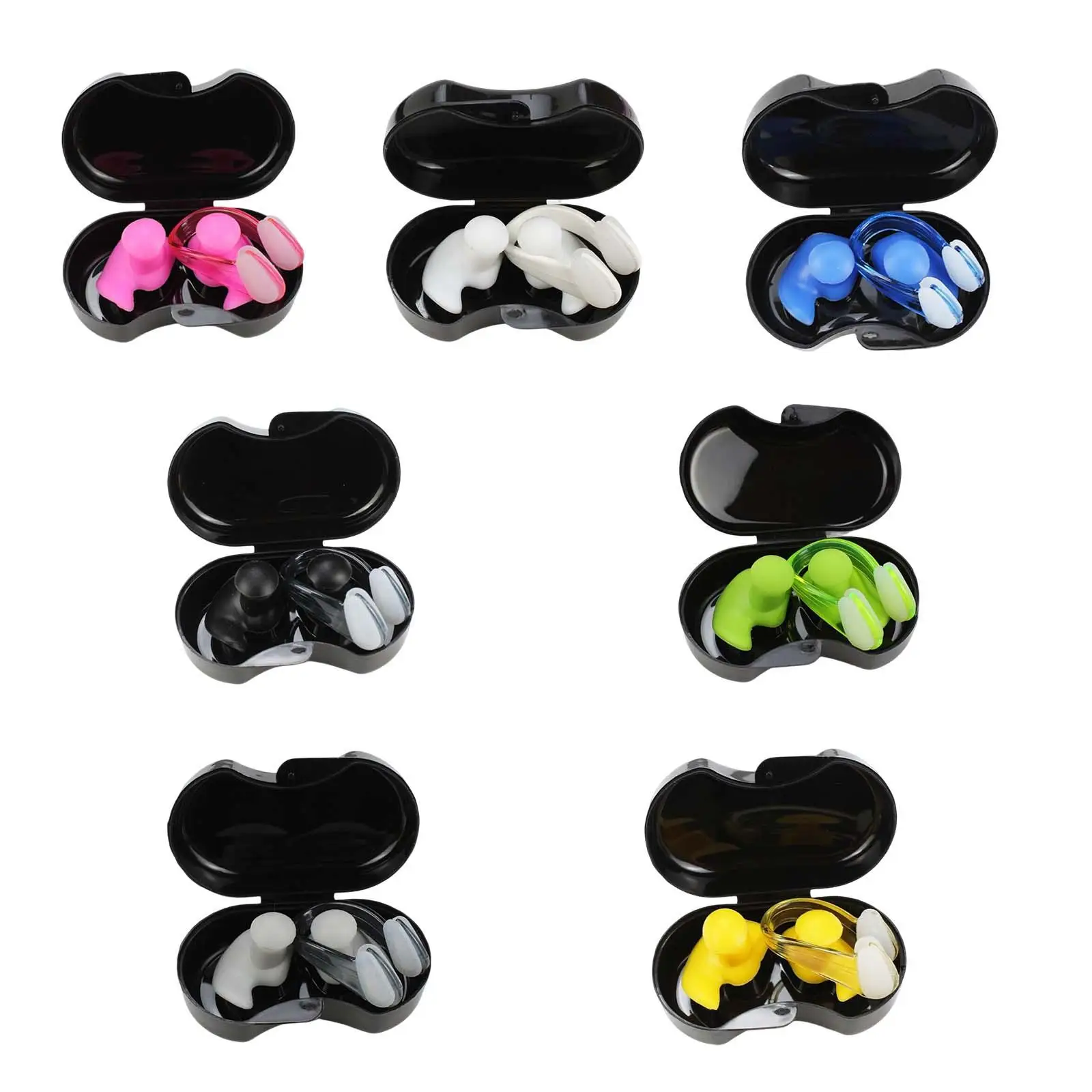 Swimming Ear Plug Nose Clip Set Waterproof Ear Nose Protector Beginners