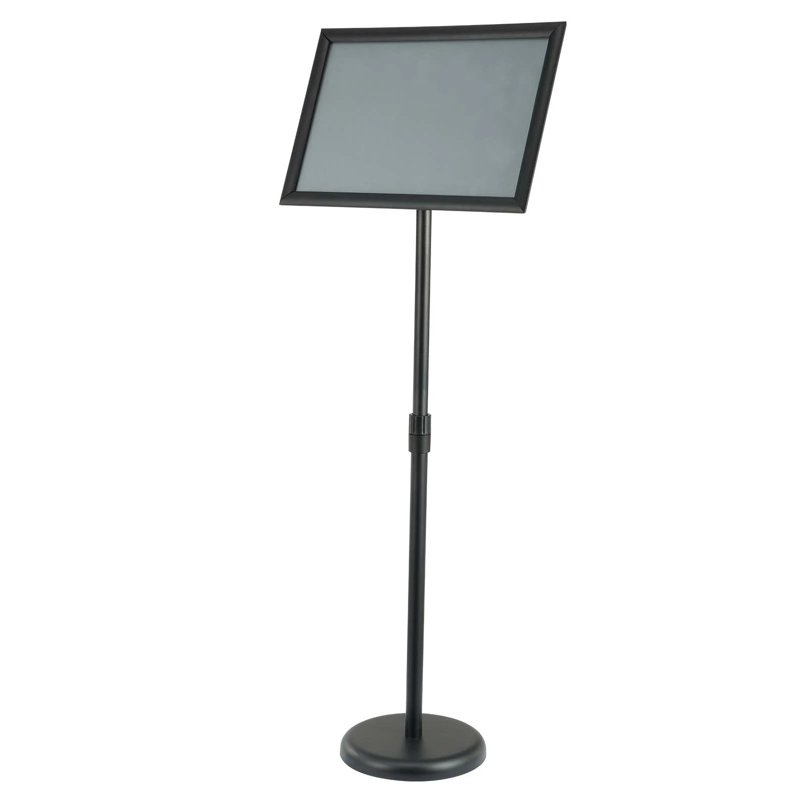 SucceBuy Pedestal Sign Holder Vertical & Horizontal Adjustable Heavy-Duty Floor Poster Stand for Display Advertisement Outdoor