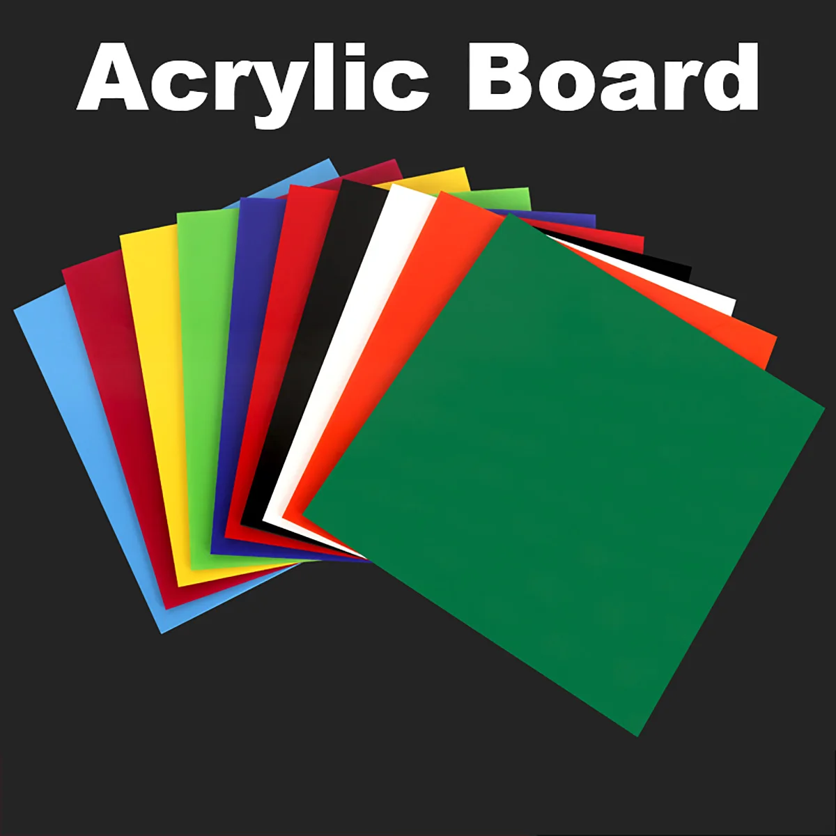 Colorful Acrylic Board Colored Plastic Sheet 100x100-300x400mm Thick 2-5mm DIY Building Model Craft Picture Frame Processing