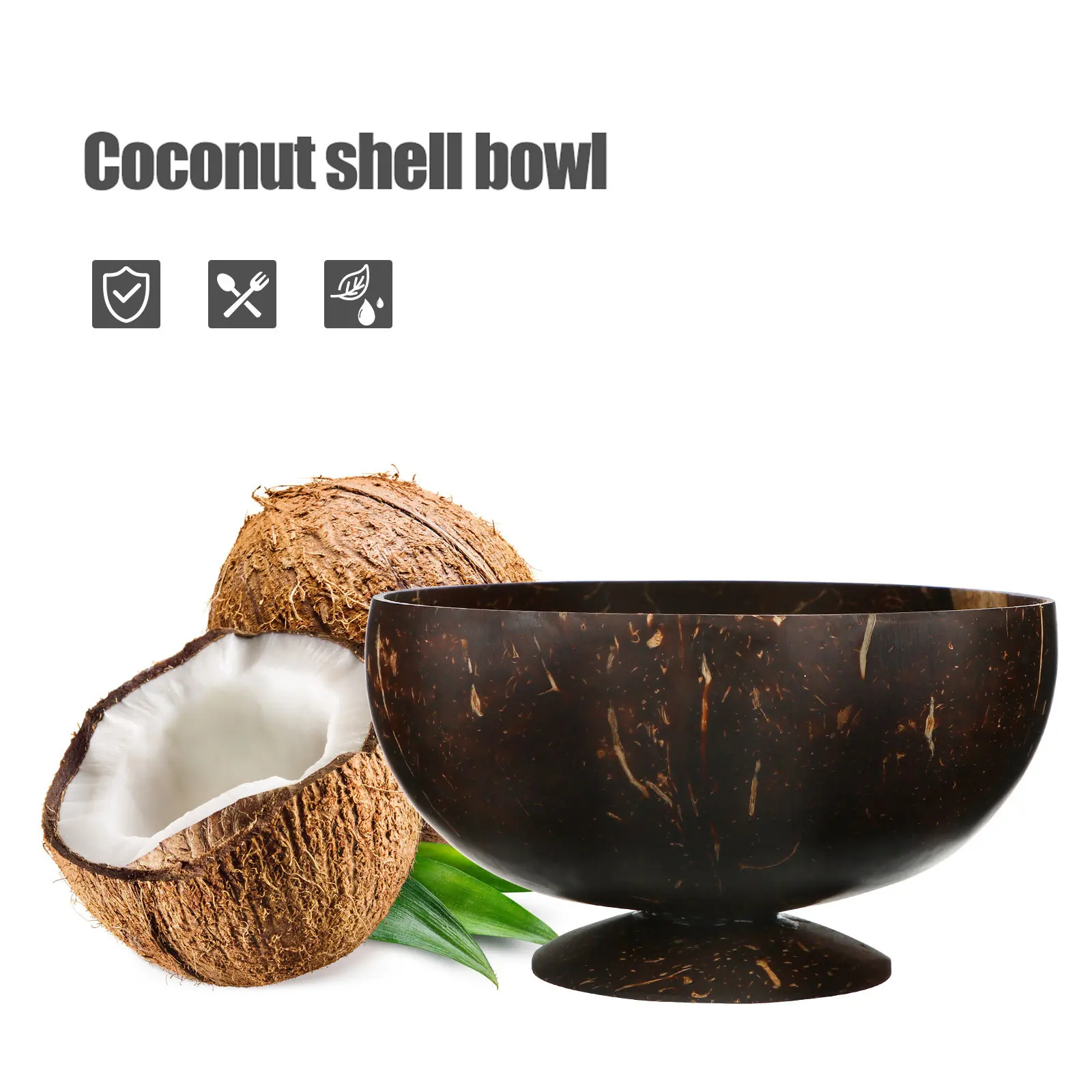 1Pcs Shell Bowl Biodegradable Food Serving Bowl for Home Cafe Hotel Buffet Rustic Decorative Kitchenware