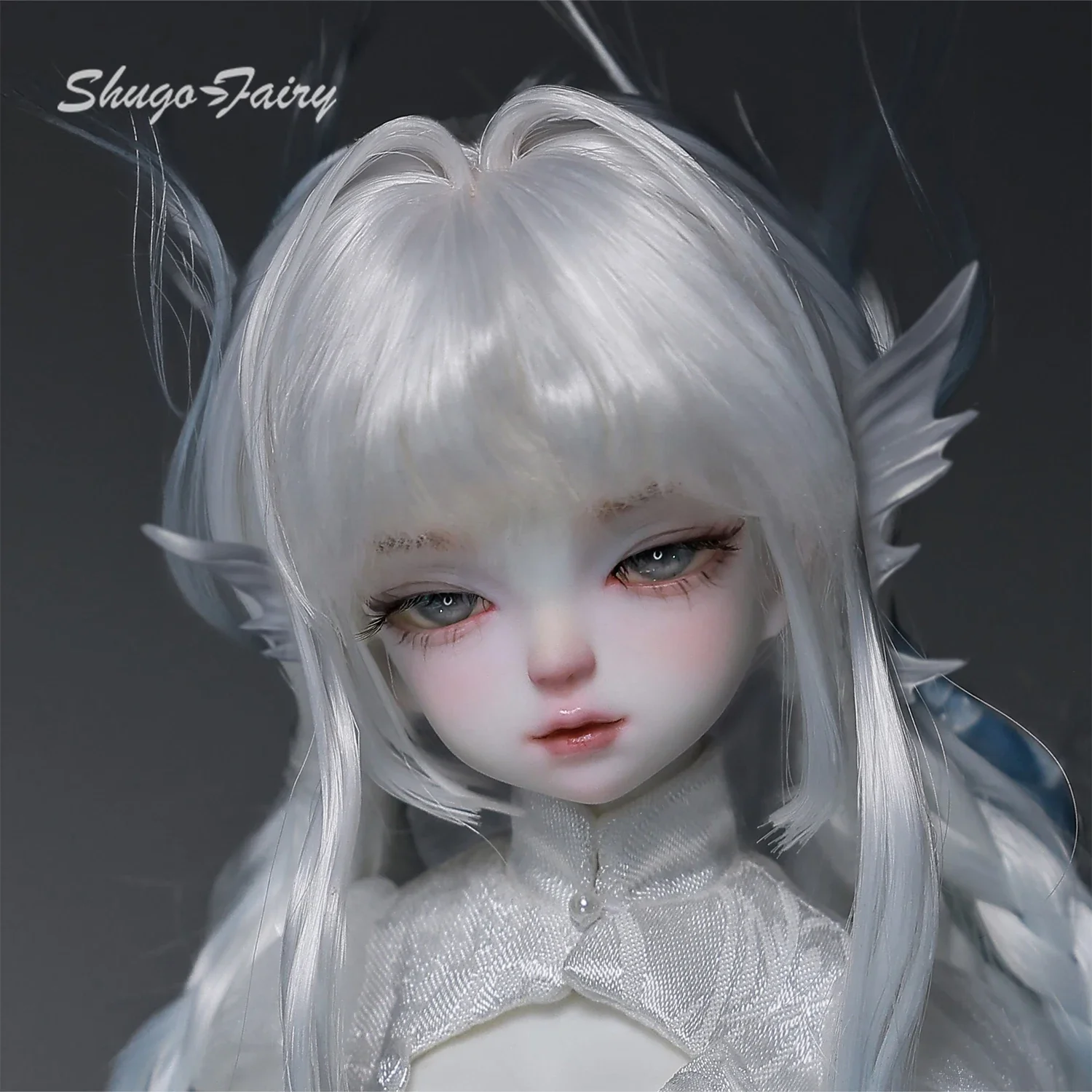 슈가페어리 비렐라이 D 1/6 몬스터걸 BJD 애니메이션 페일 트윈 하프데몬 풀세트 롱 스케일리 테일 오리지널 BJD 관절인형