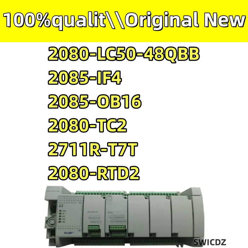 100% New Original 2080-LC50-48QBB 2085-IF4 2085-OB16   2080-TC2  2711R-T7T  2080-RTD2