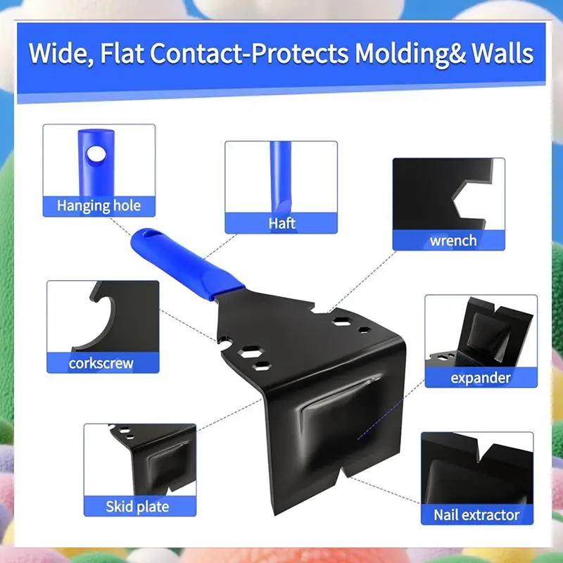 

Floor Demolition Tile Trim Puller Base Plate ; Tile Removal Tool For Commercial Work ; Plastic Molding ; Side Plate-AS97