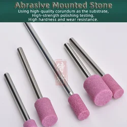 1pcs 3mm/6mm Shank Dia Abrasive Mounted Stone Point For Rotary Tools Grinding Stone Wheel Head Tools Accessories Extension Rod