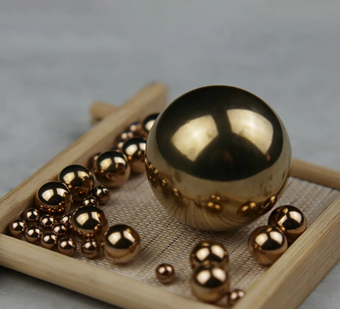 

100-200Pcs Solid H62 Brass Ball Diameter 0.5mm 1mm 1.5mm 2mm 2.5mm 3mm Copper Precision Smooth Round Ball