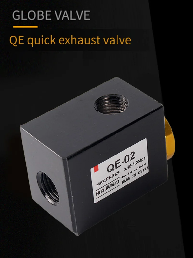 

QE Pipe Pneumatic Air Quick Release Exhaust Control Valve QE-02/QE-03/QE-04 Aluminum High Quality