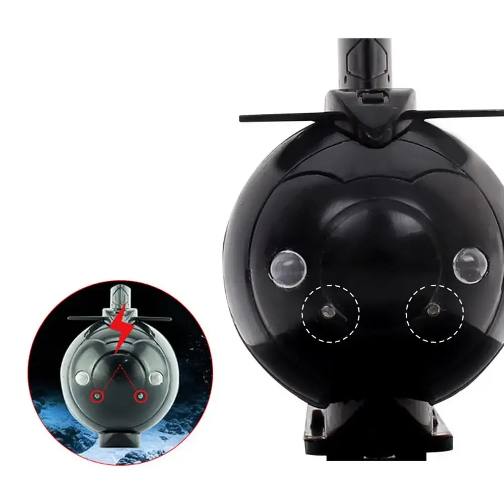 Submarino de controle remoto luzes led barco água elétrico rc navio simulação submarino modelo subaquático meninos brinquedo presente das crianças