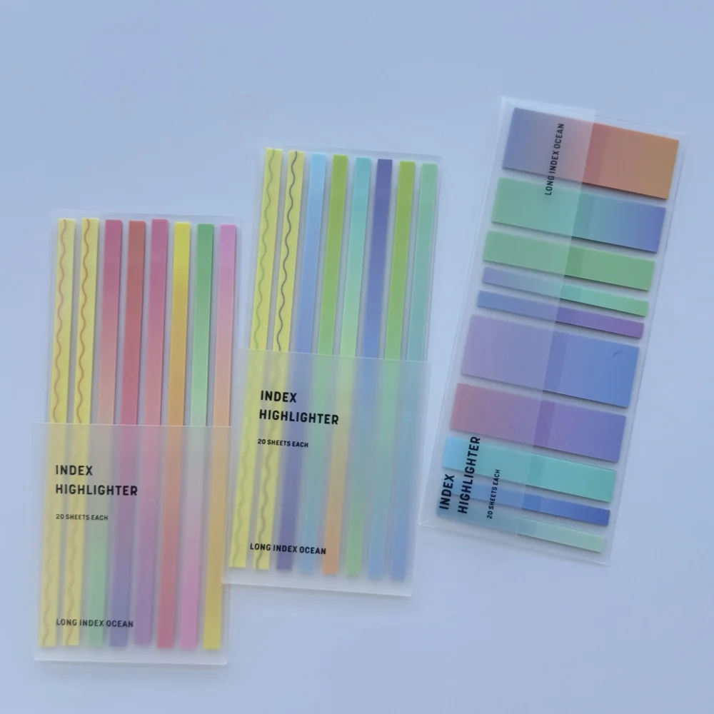 160/200 pezzi adesivi trasparenti adesivi per notebook blocchetti per appunti segnalibro trasparente leggi materiale scolastico di cancelleria per libri